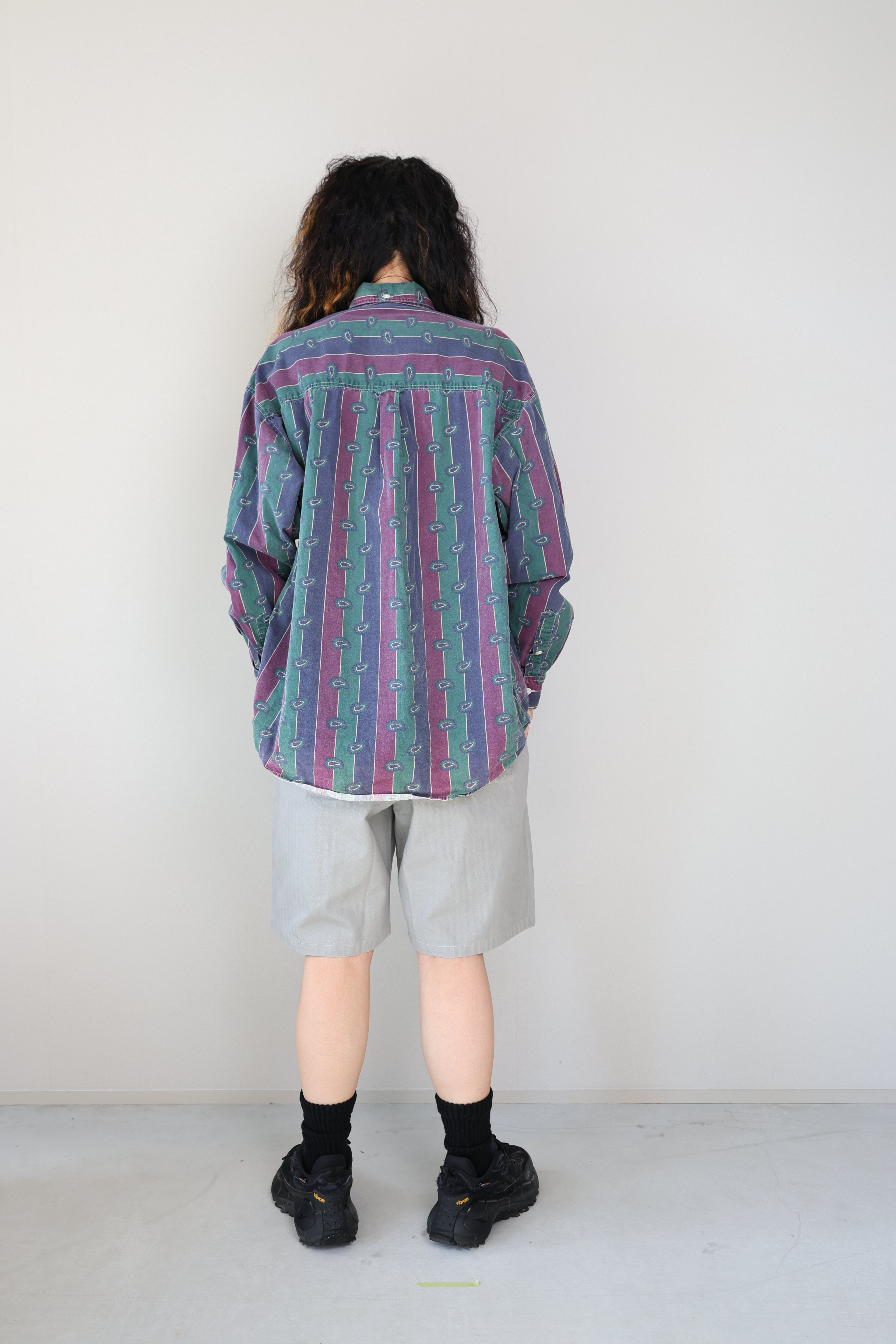 [ST JOHN'S BAY] Patterned Stripe BD Shirts L/S [USED]