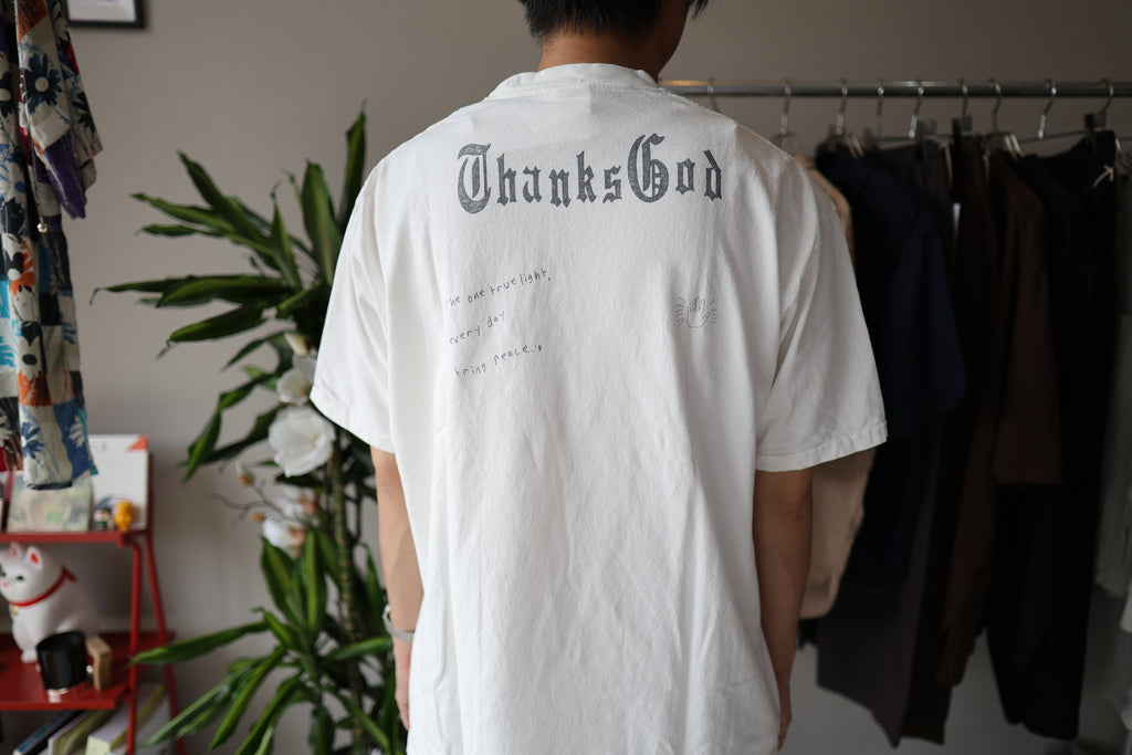 [VOIRY] VTS THANKS GOD TEE -WHITE-