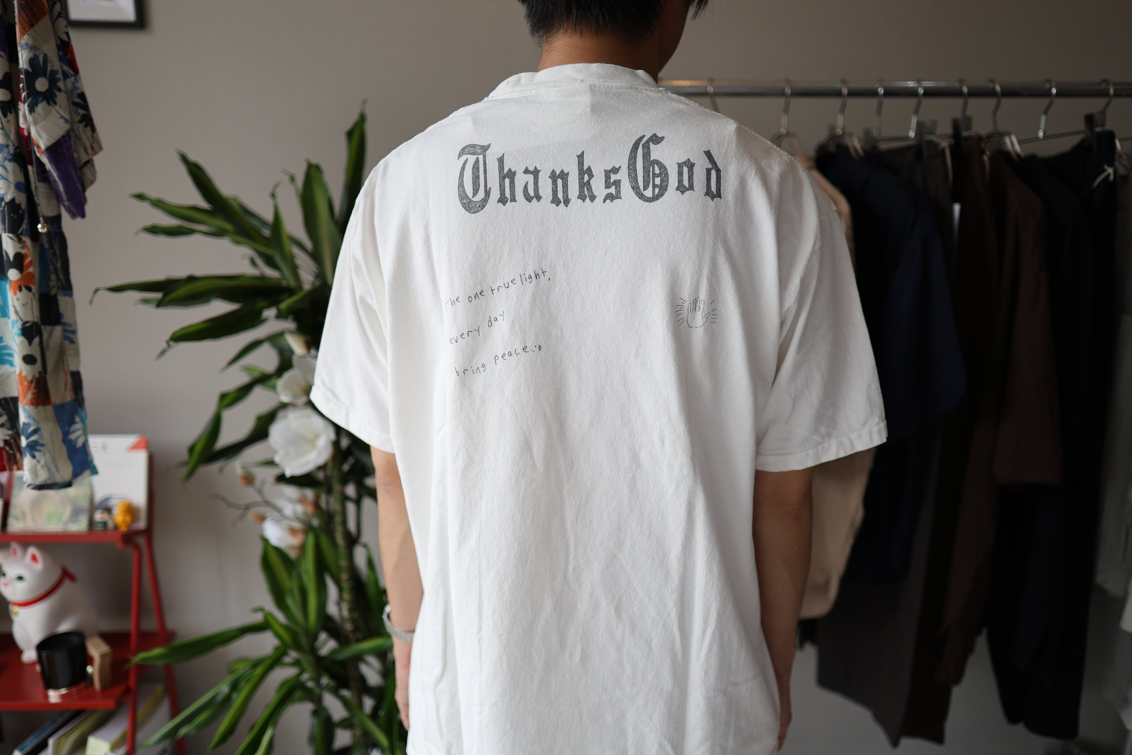 [VOIRY] VTS THANKS GOD TEE -WHITE-