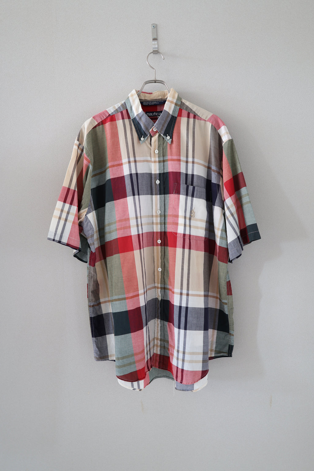 [NAUTICA] Madras Check Shirts S/S [USED]