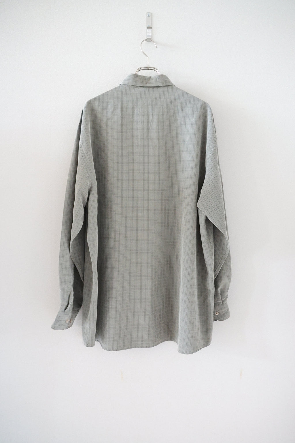 [PERRY ELLIS] Rayon Graph Check Shirts L/S [USED]