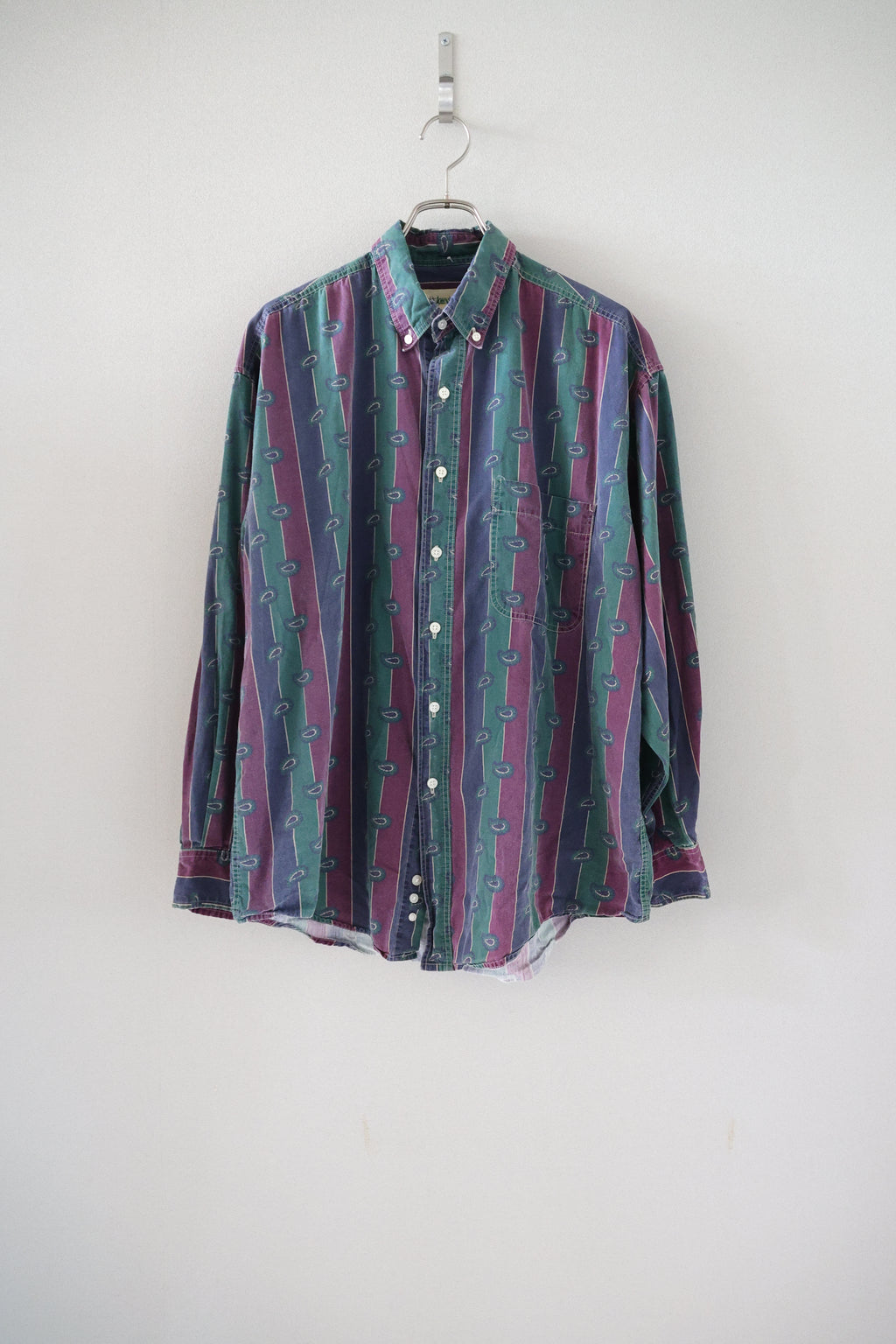 [ST JOHN'S BAY] Patterned Stripe BD Shirts L/S [USED]