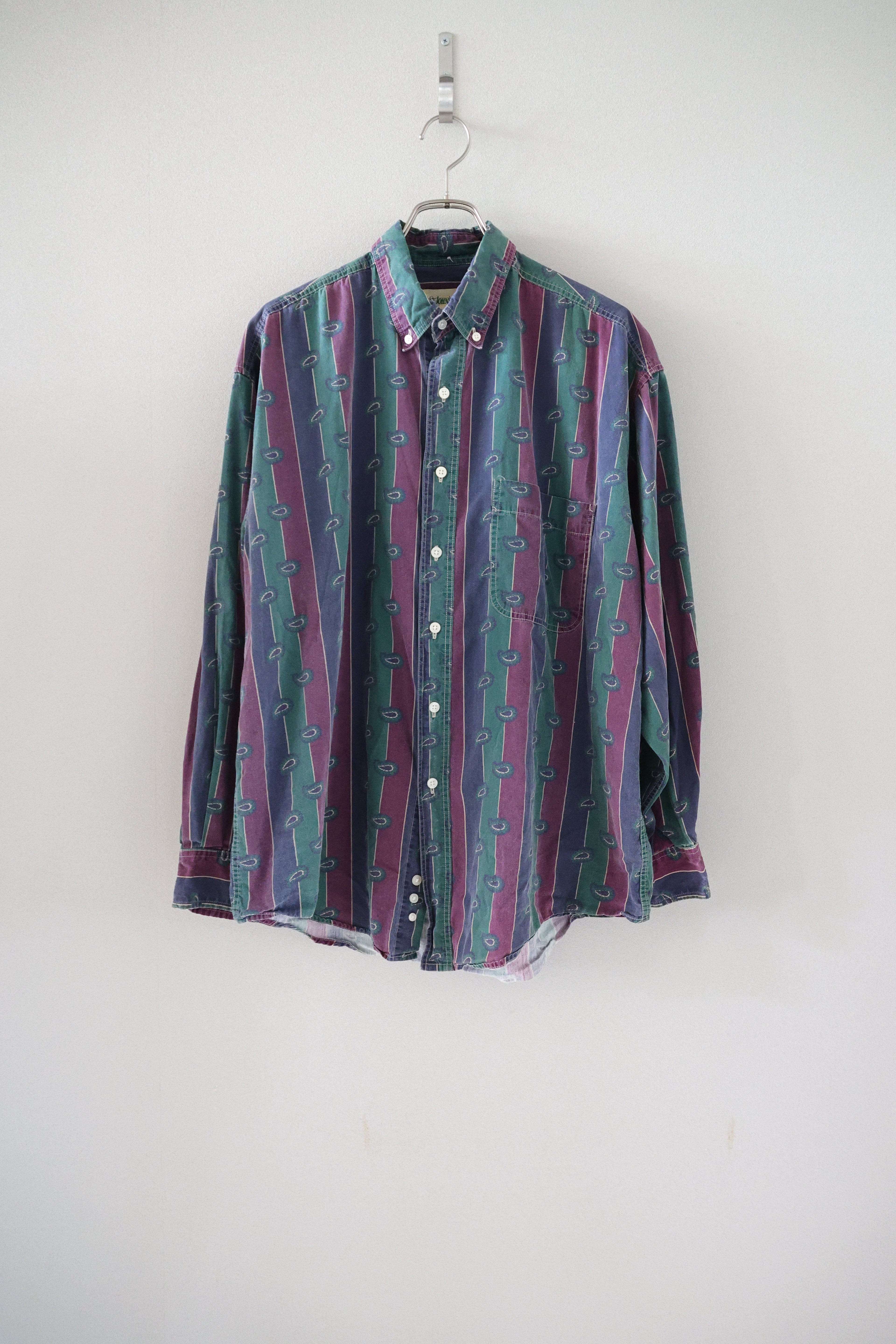[ST JOHN'S BAY] Patterned Stripe BD Shirts L/S [USED]