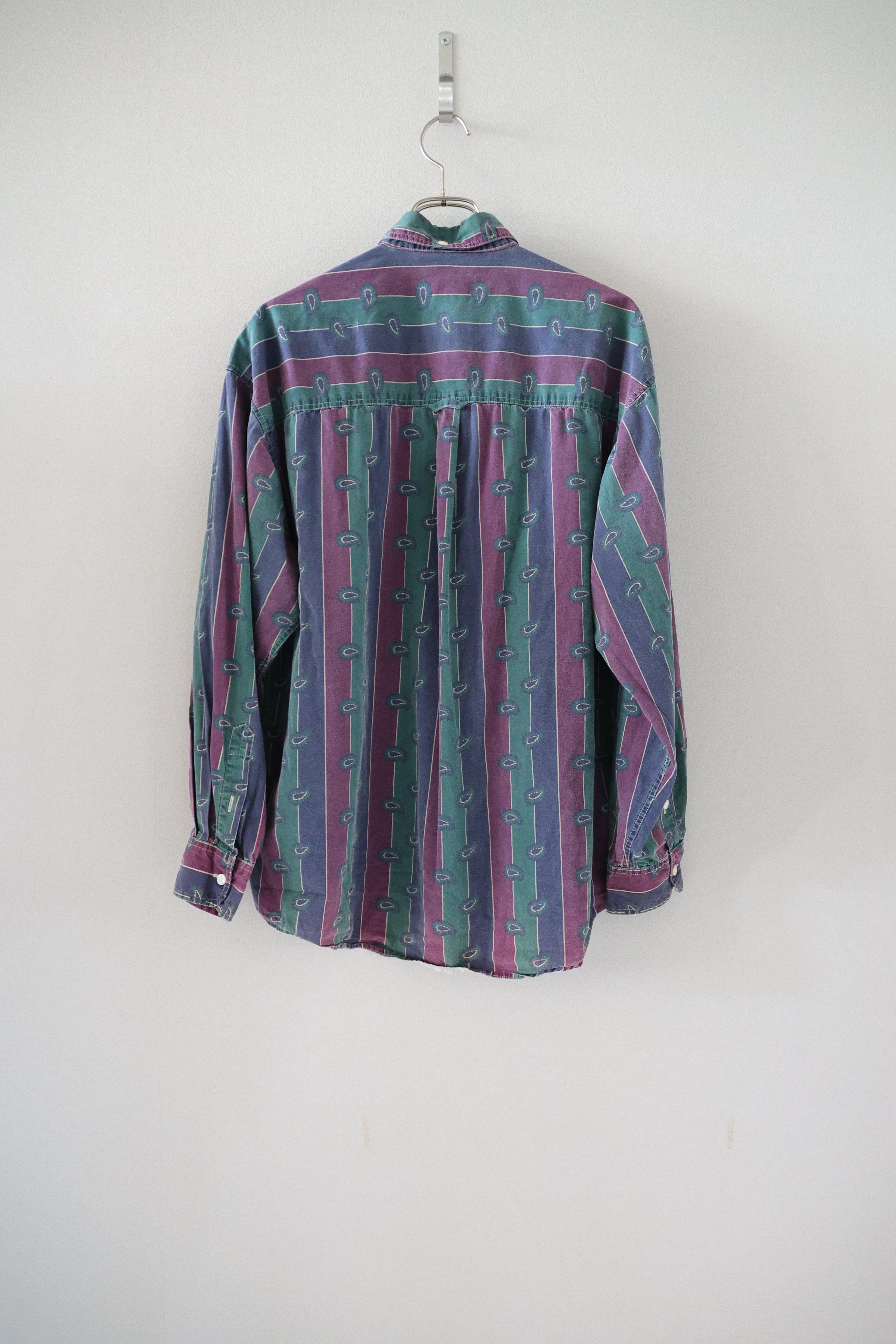 [ST JOHN'S BAY] Patterned Stripe BD Shirts L/S [USED]