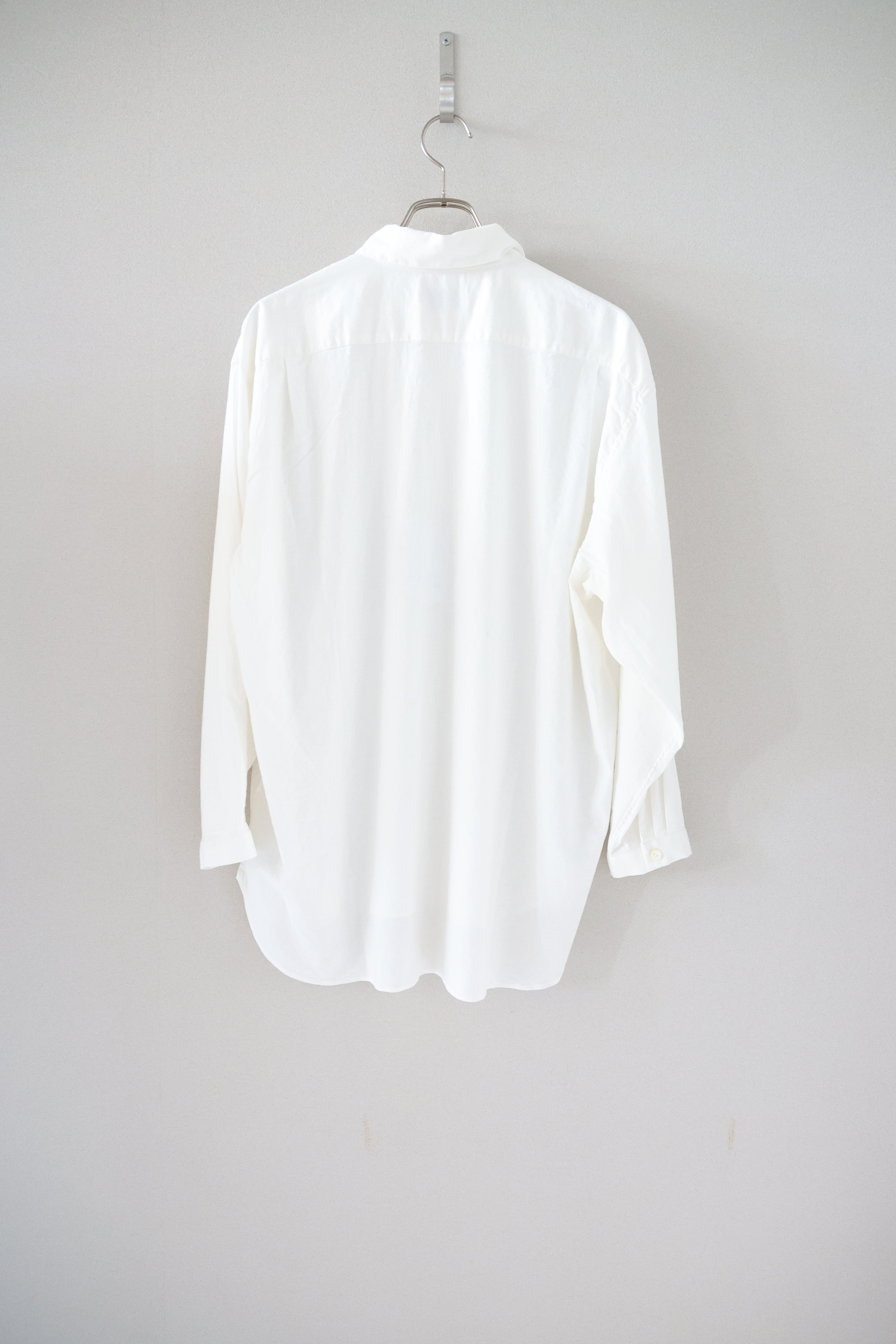 [River] Plain Shirts L/S "WHITE"