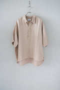 [River] PLAIN SHIRT S/S -BEIGE-