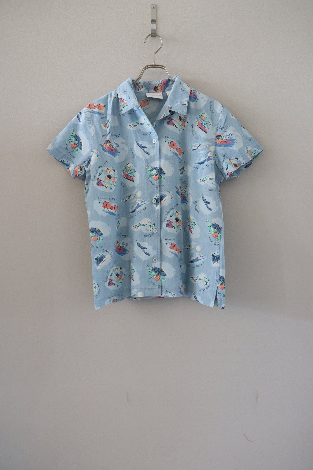 [Liz Claiborne] Sushi !? Car Patterned Shirts S/S [USED]