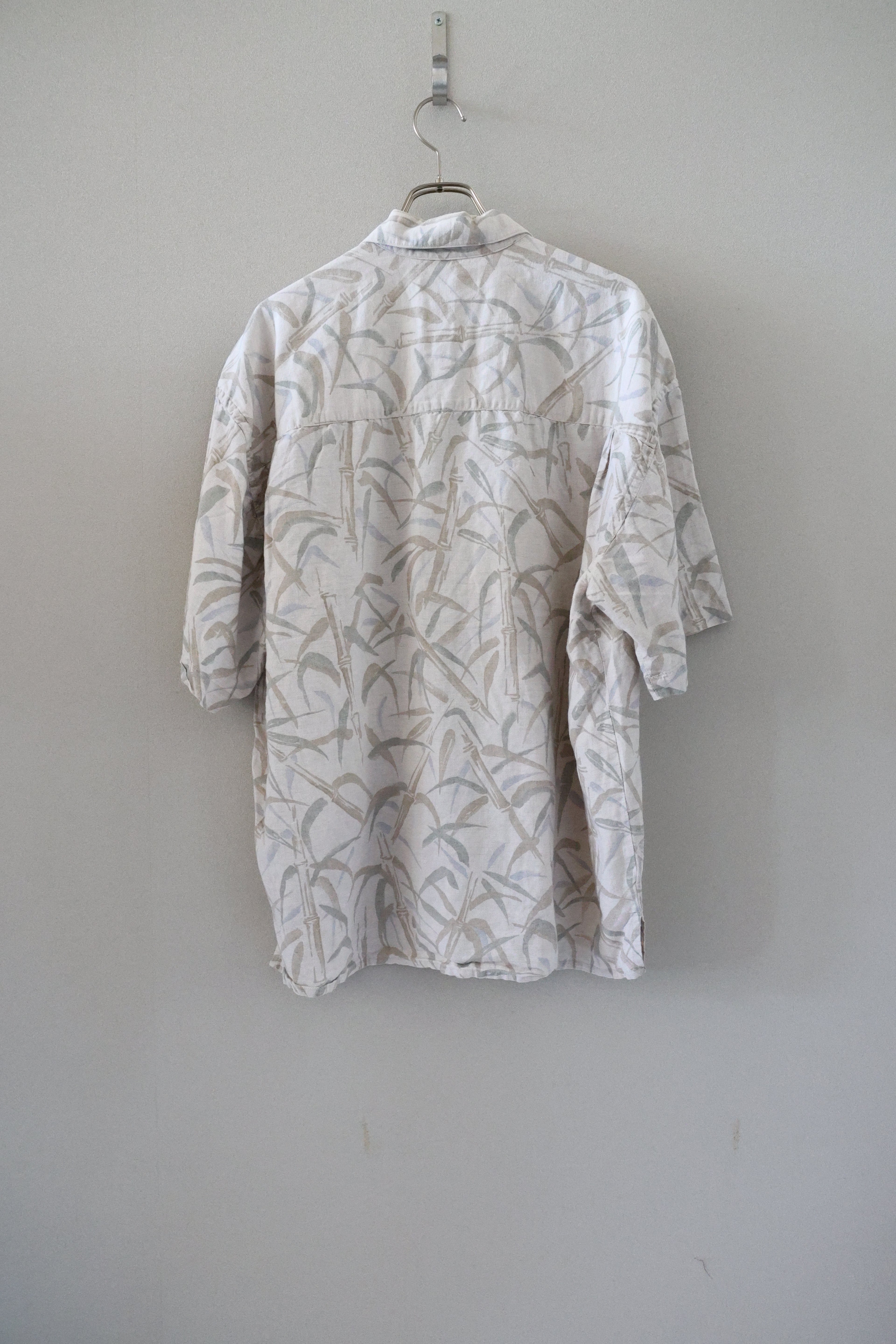 [GEOFFREY BEENE] Linen Cotton Patterned Shirts S/S [USED]