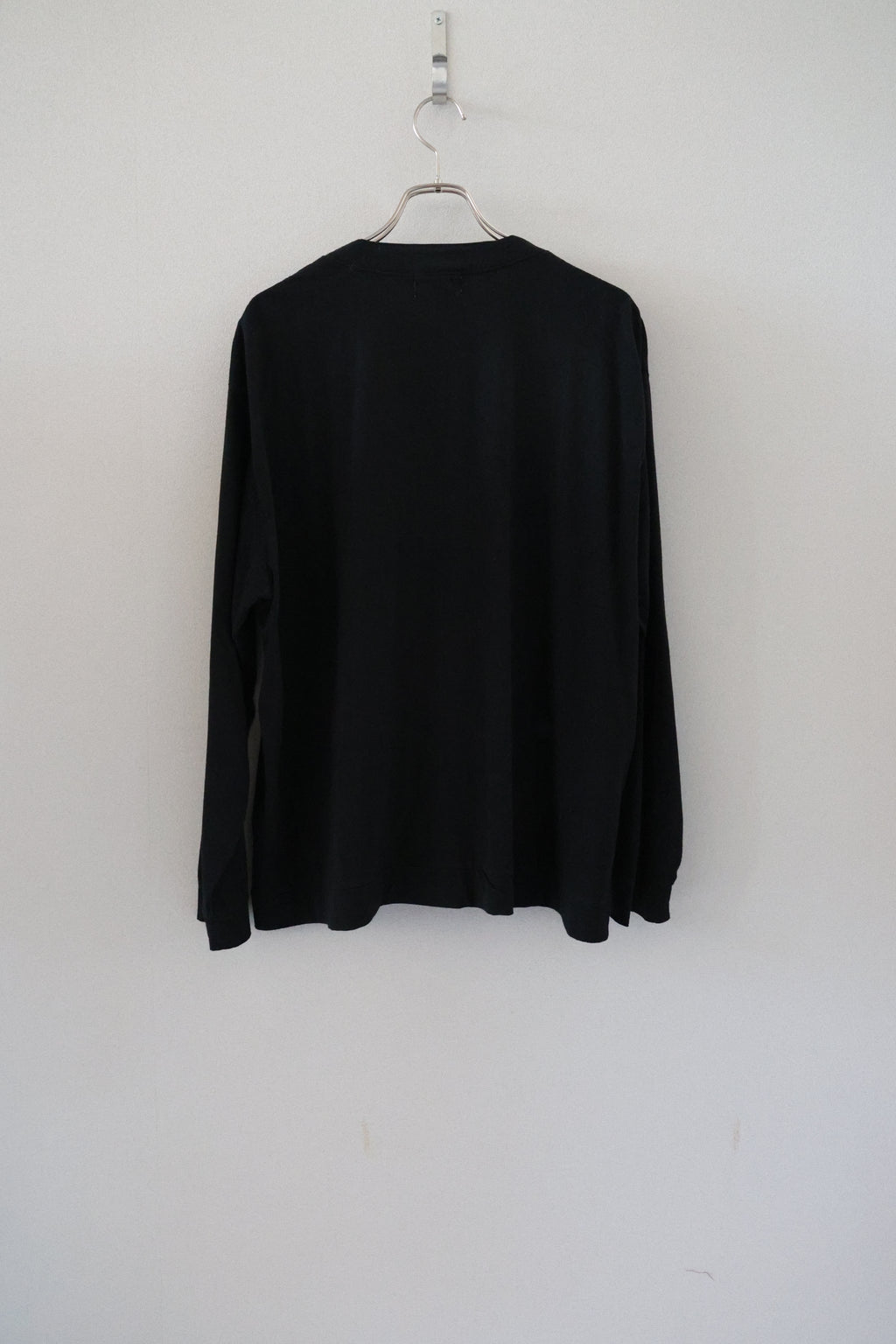 [River] COTTON×CASHMERE CARDIGAN　BLACK