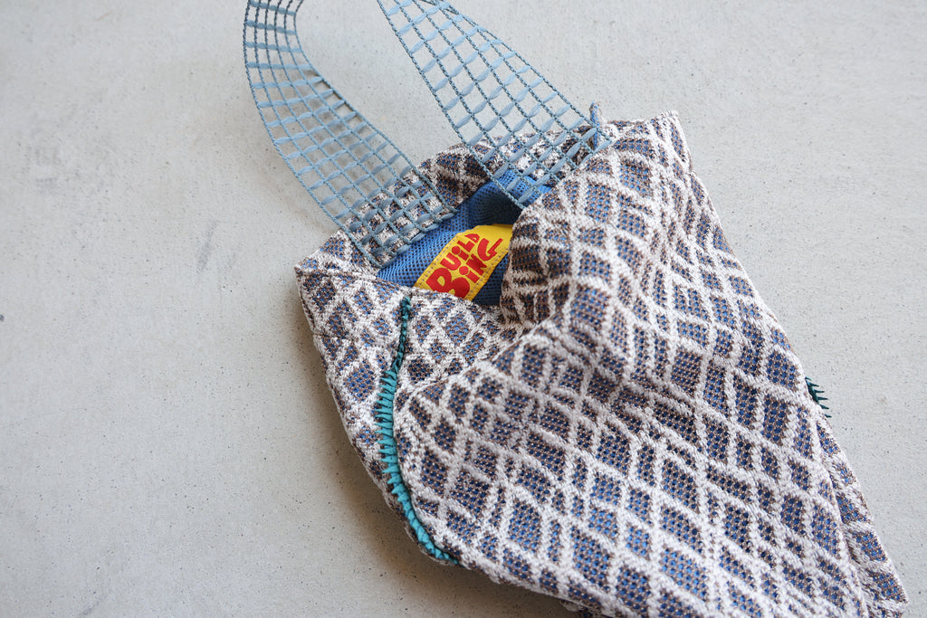 [BUILDING] FRINGE BUCKETBAG RUSSELL LACE -BLUE-