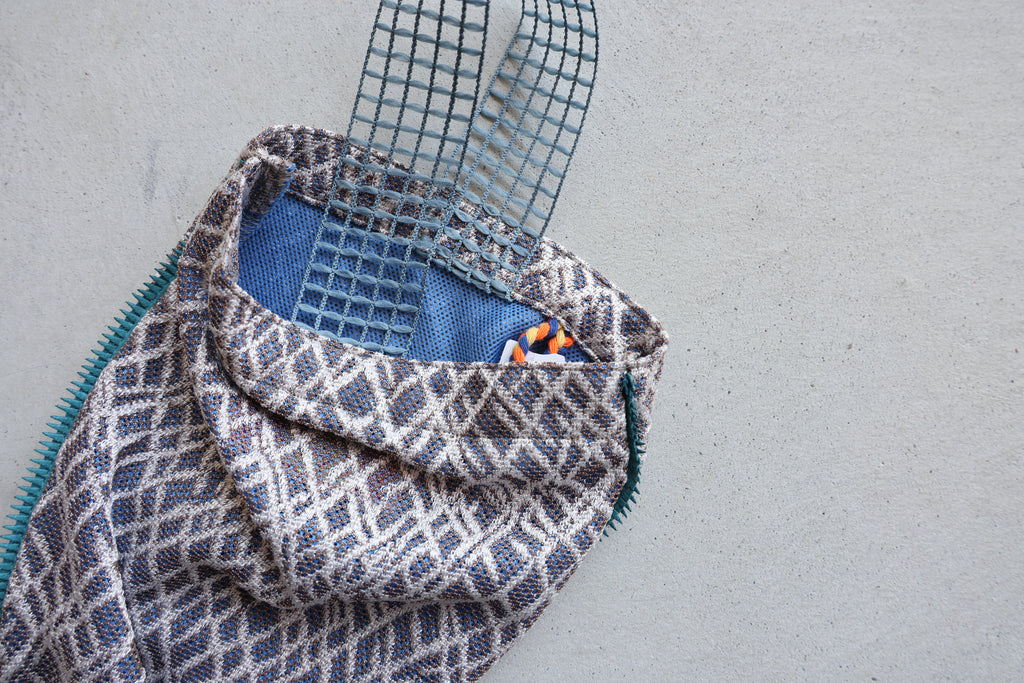 [BUILDING] FRINGE BUCKETBAG RUSSELL LACE -BLUE-