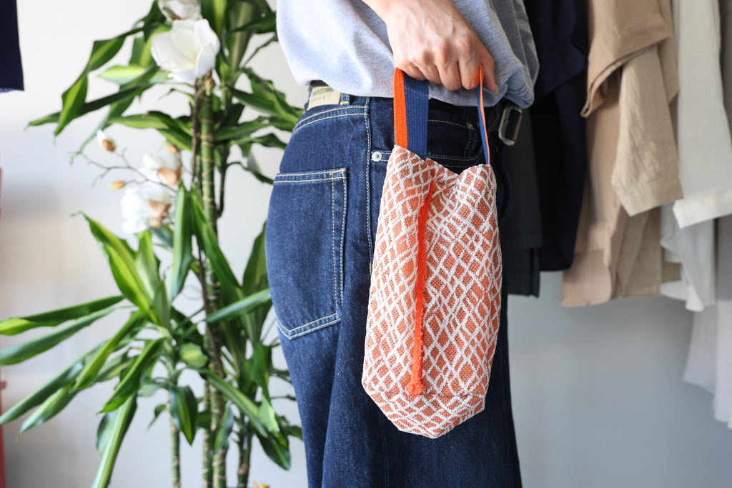 [BUILDING] FRINGE BUCKETBAG RUSSELL LACE -ORANGE-
