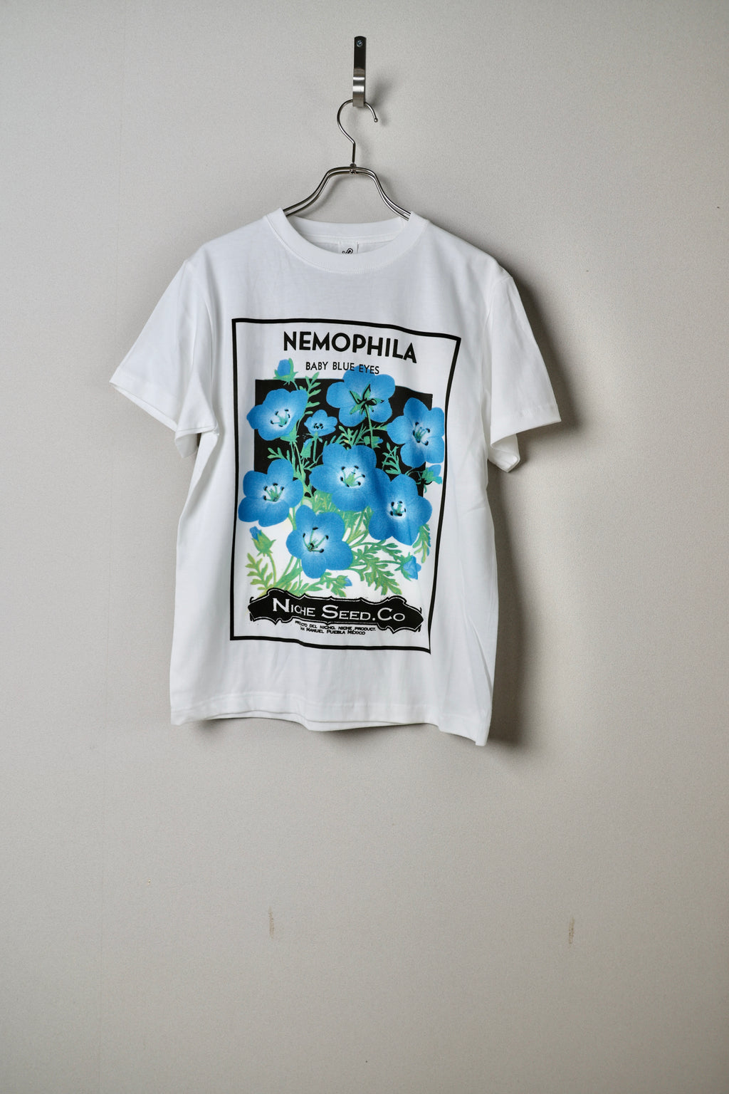 [Niche.] FLOWER SEEDS TEE -NEMOPHILA-