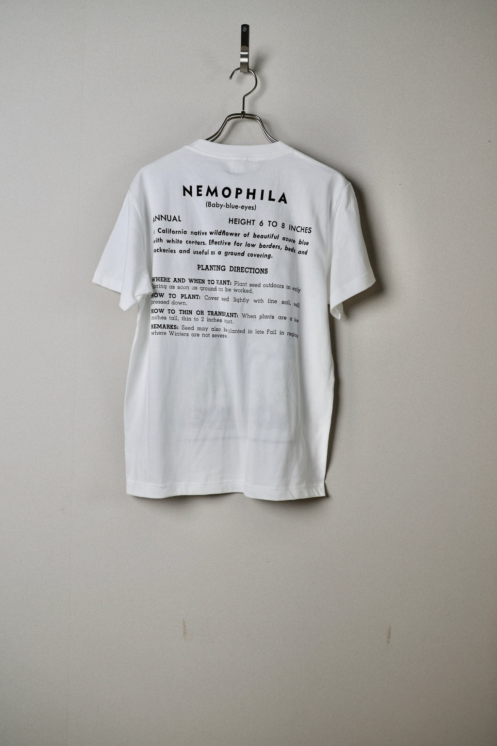 [Niche.] FLOWER SEEDS TEE -NEMOPHILA-