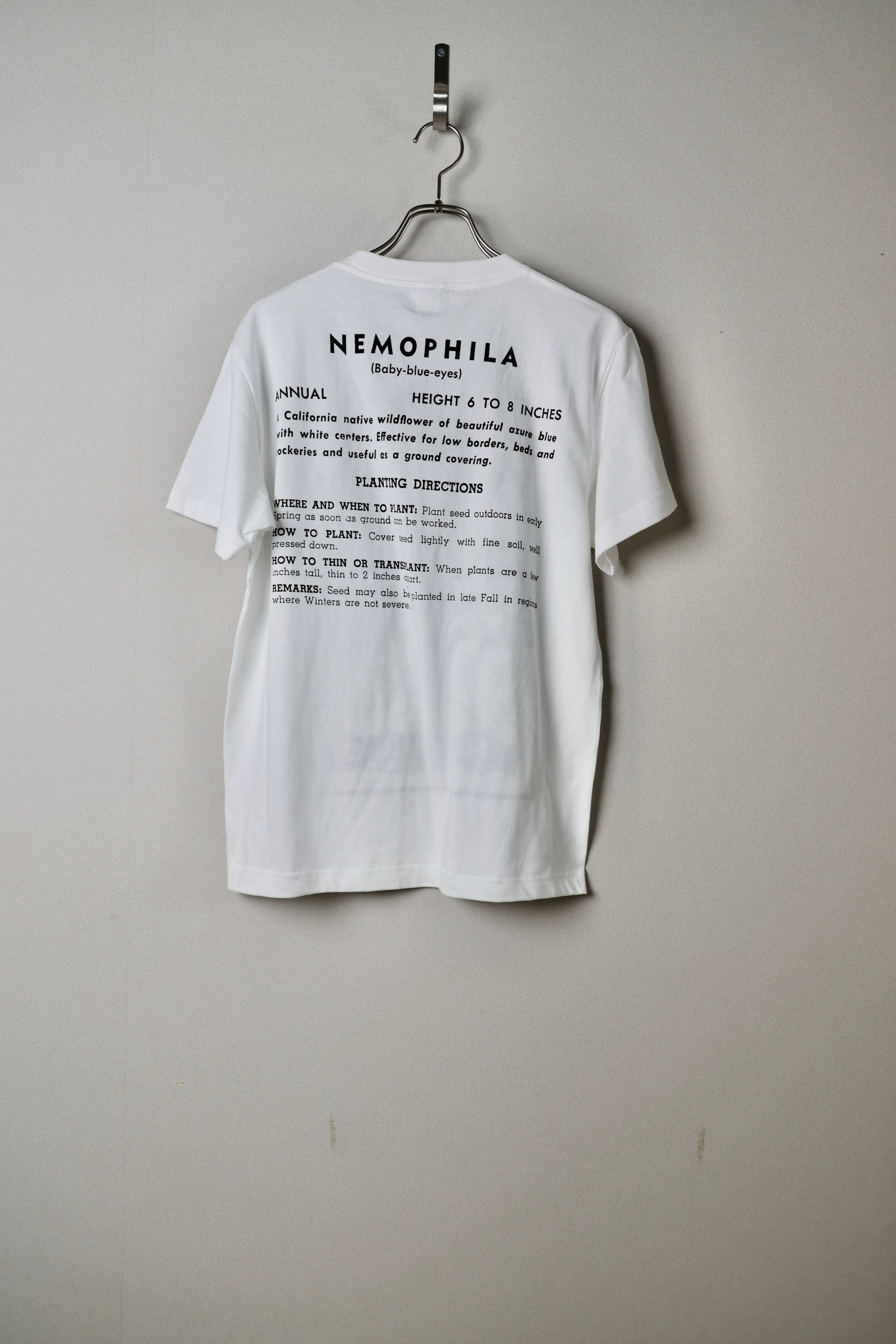 [Niche.] FLOWER SEEDS TEE -NEMOPHILA-