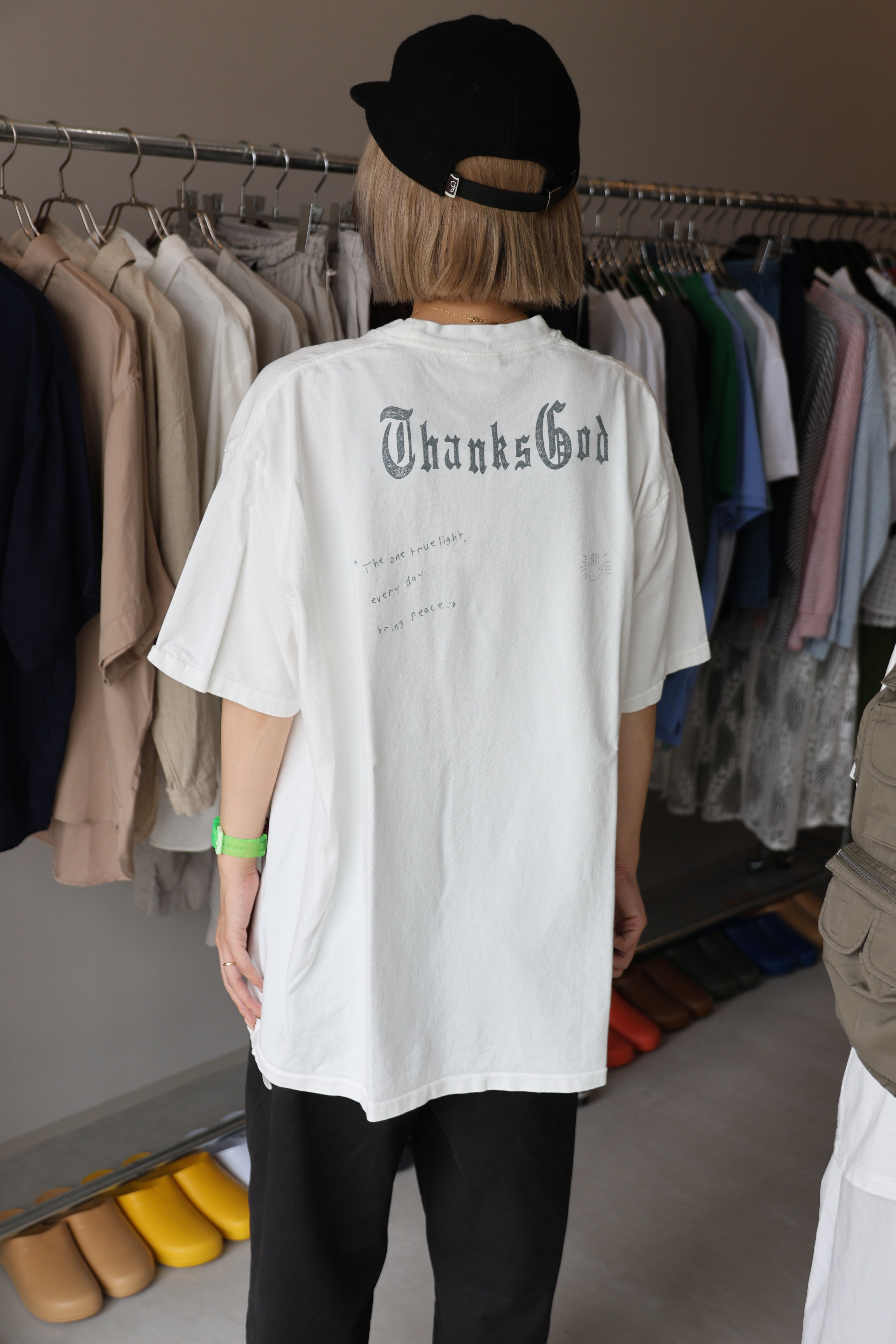 [VOIRY] VTS THANKS GOD TEE -WHITE-