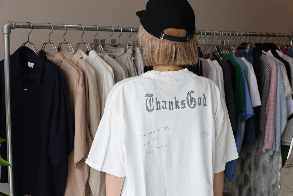[VOIRY] VTS THANKS GOD TEE -WHITE-