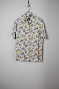[Liz WEAR] Car Print Rayon Shirts S/S [USED]