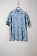 [Field & Stream] Fish Pattern Shirts S/S [USED]