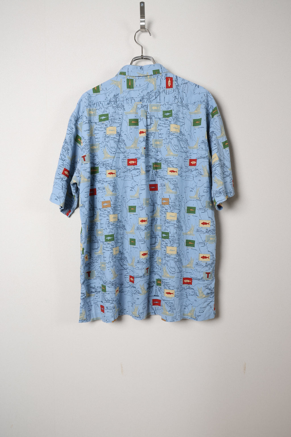 [Field & Stream] Fish Pattern Shirts S/S [USED]