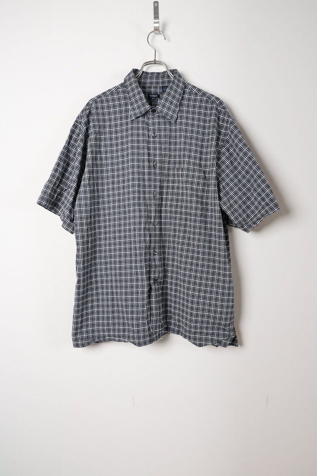 [VAN HEUSEN] Cotton Rayon Check Shirts S/S [USED]