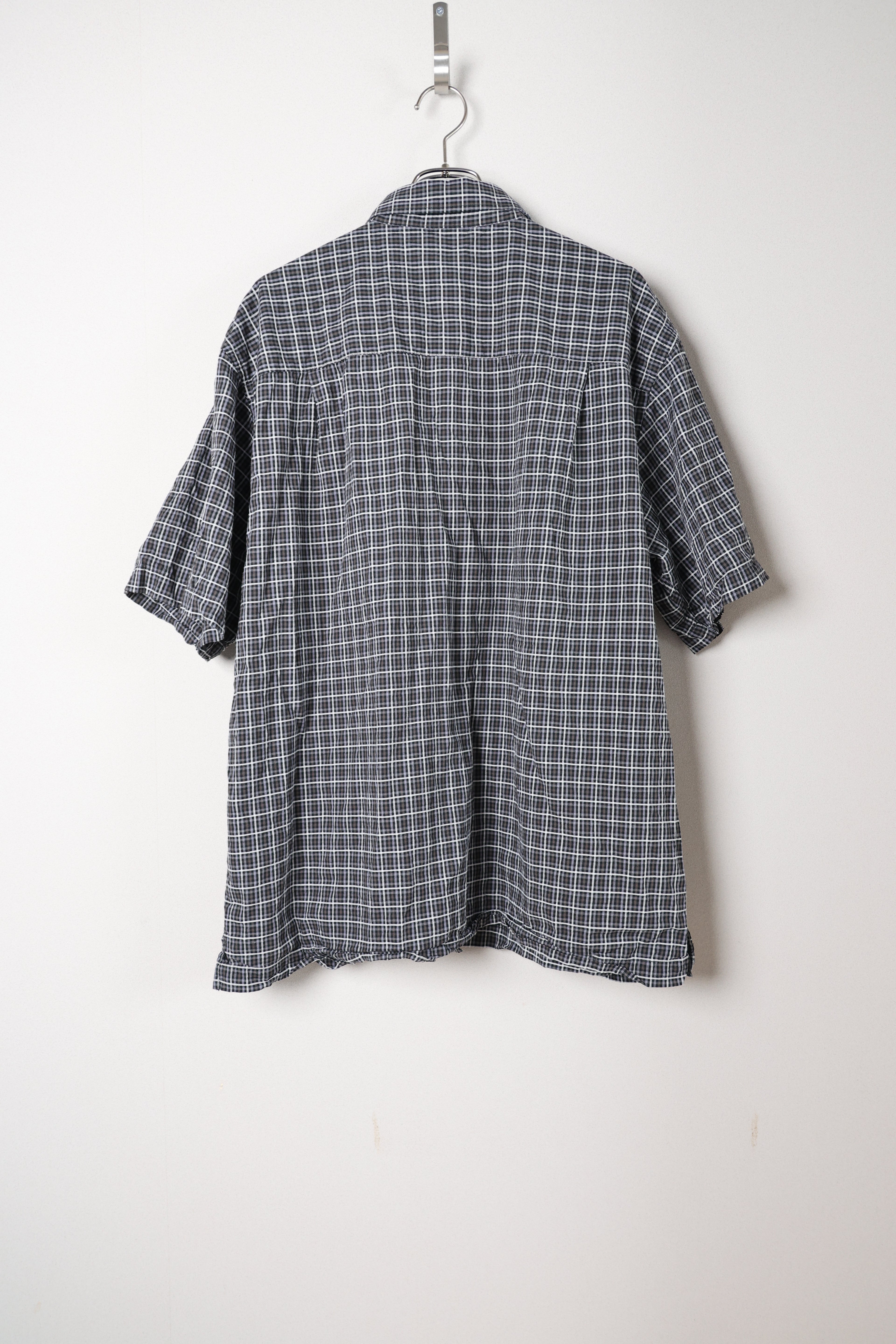 [VAN HEUSEN] Cotton Rayon Check Shirts S/S [USED]