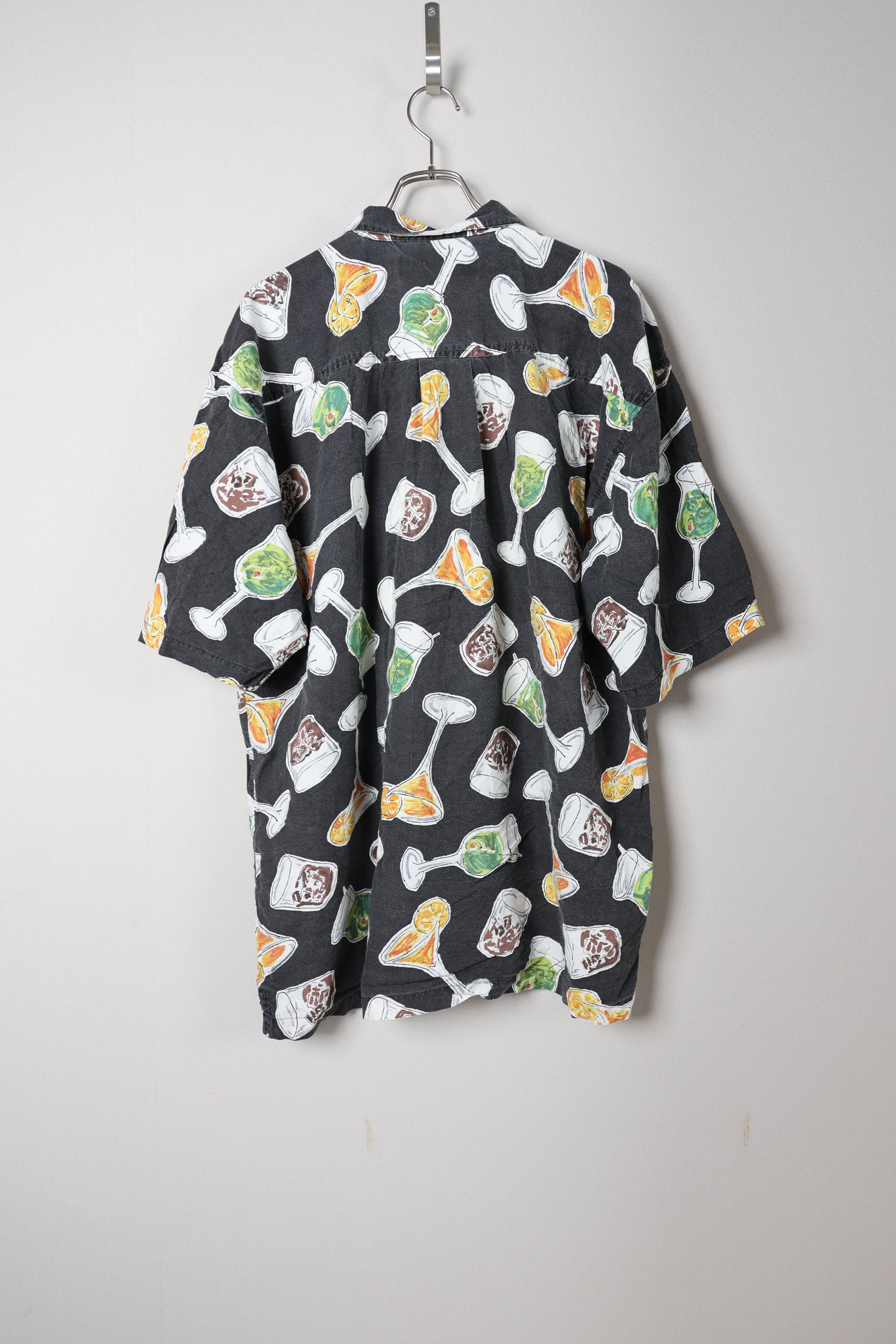 [M.E. SPORT] Alcohol Aloha Shirts S/S [USED]