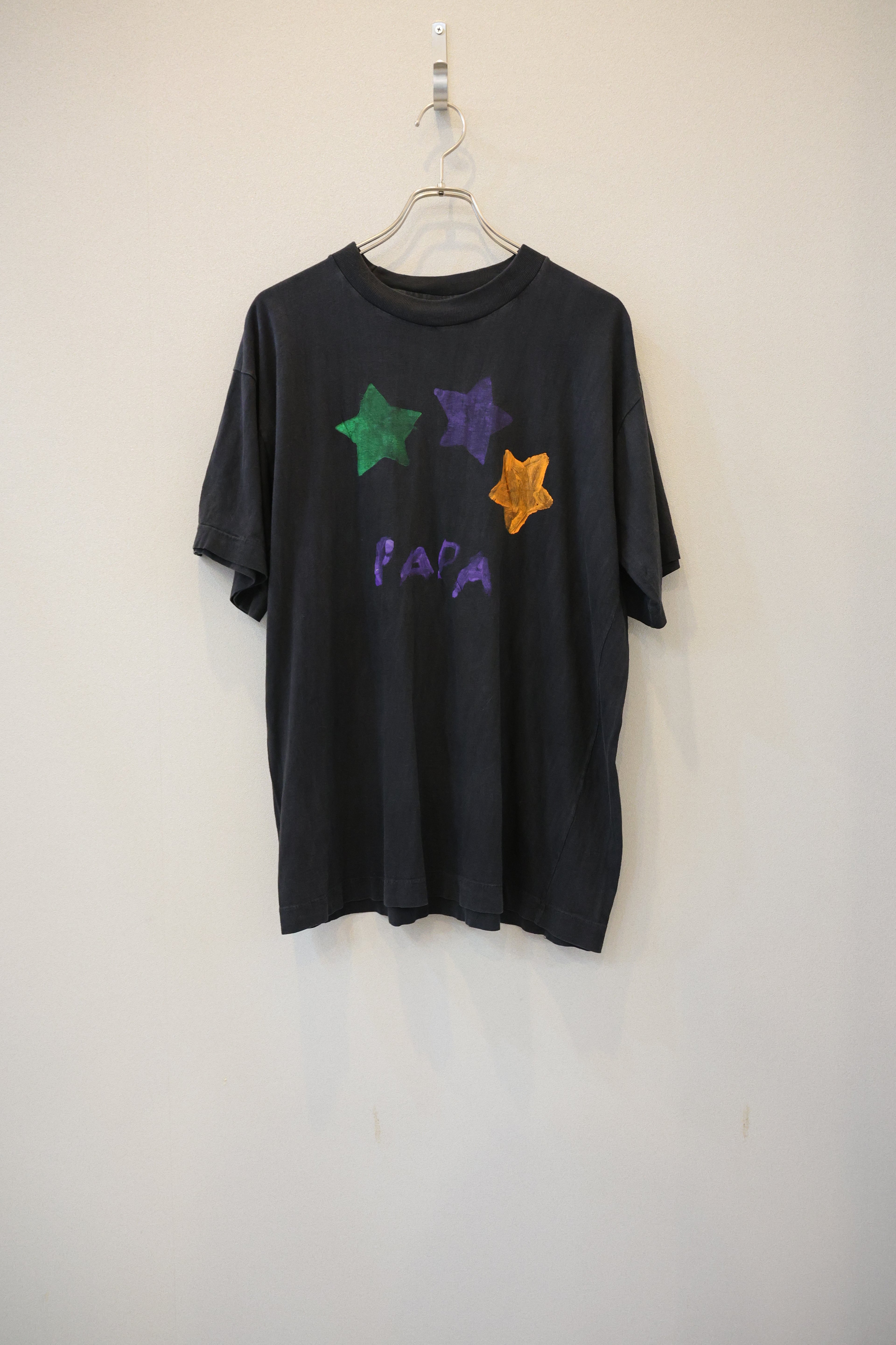 [USA 84] "PAPA" Paint T-Shirts [USED]