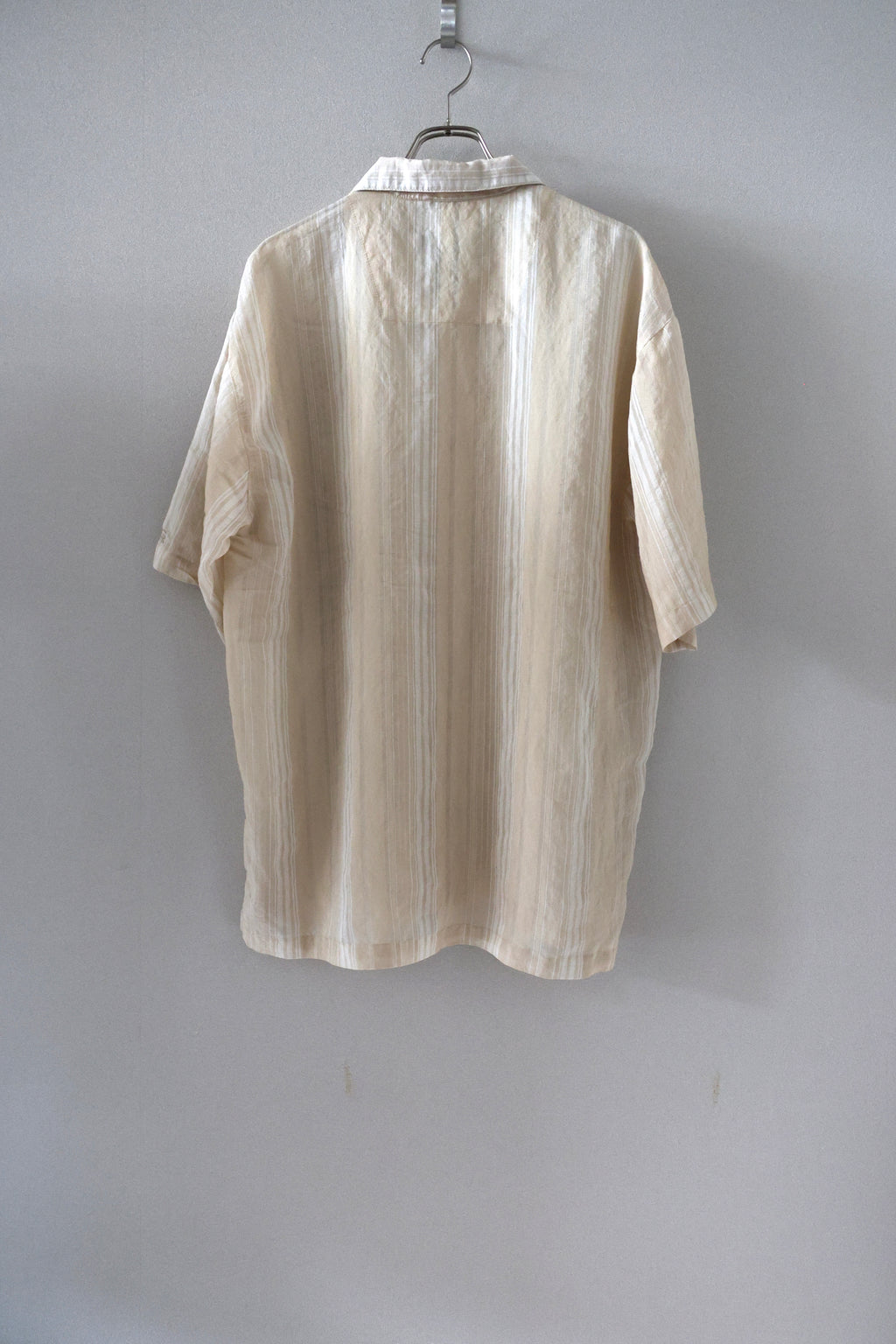 [STACY ADAMS] See-through Open Collar Shirts S/S [USED]
