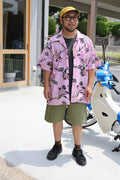 [GENTLY] Pink Aloha Shirts S/S [USED]