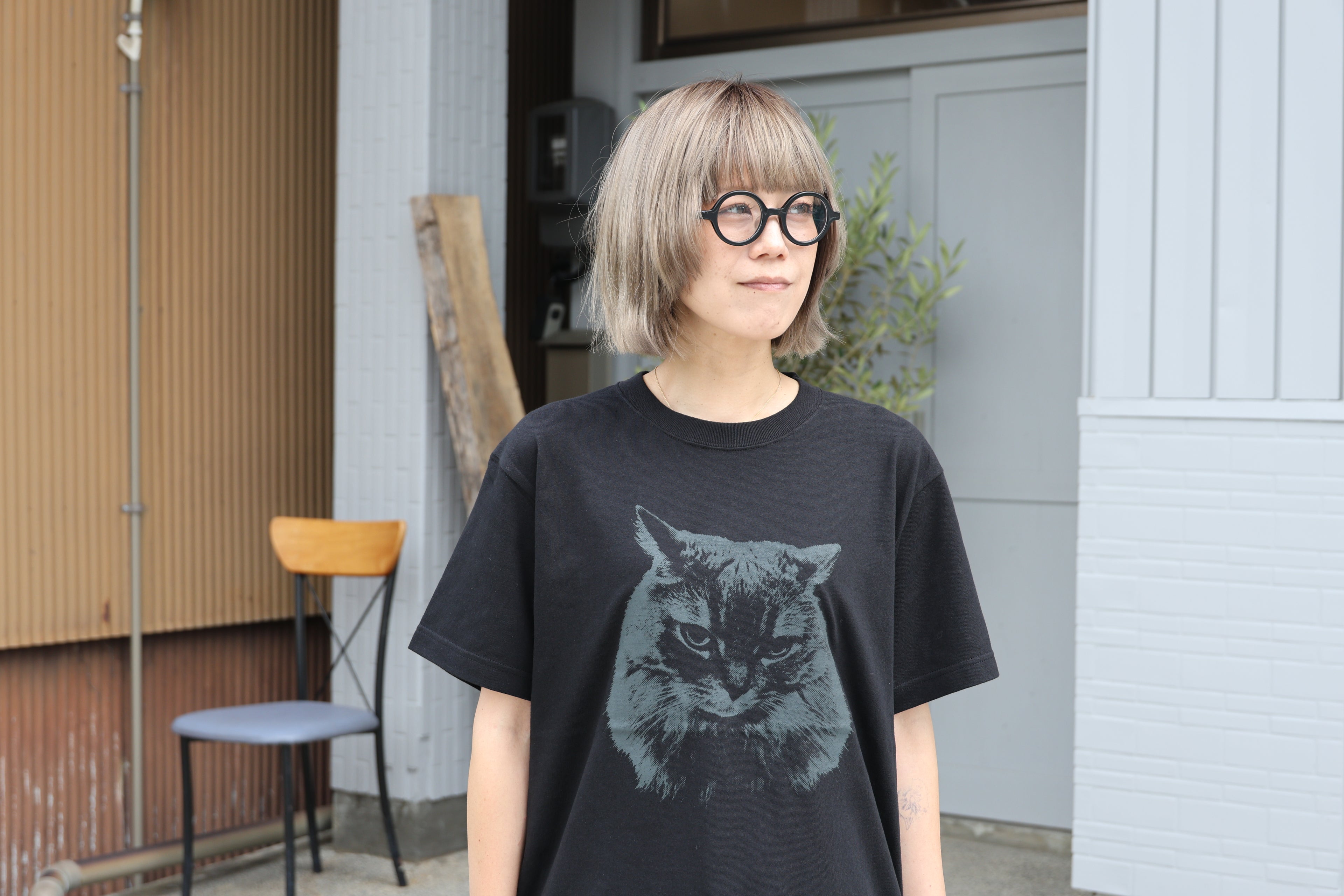 [85-Store] 5.6oz 媚びないスヌーTシャツ [BLACK/BLACKINK]