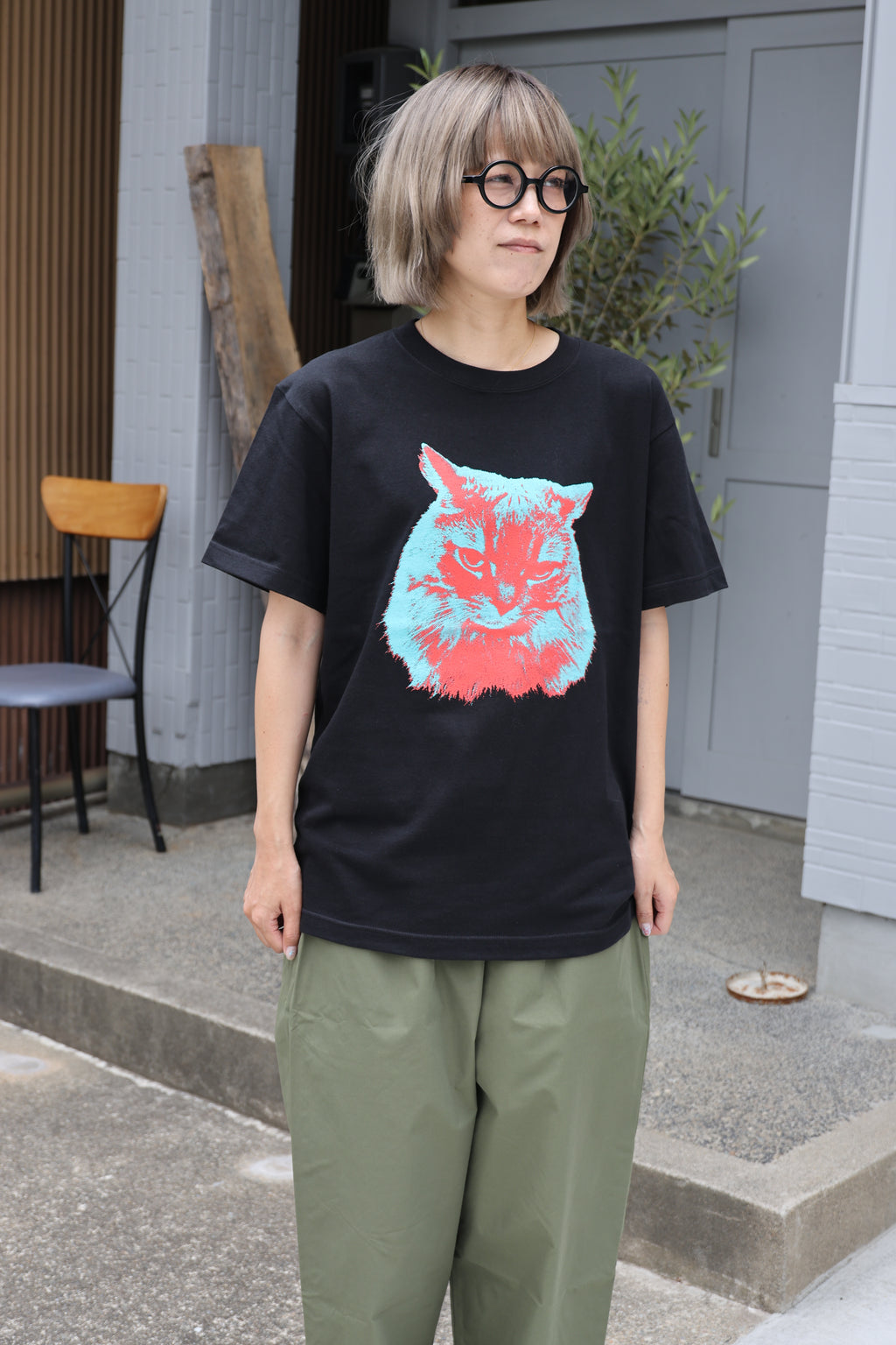 [85-Store] 5.6oz 媚びないスヌーTシャツ [BLACK/MULTI]