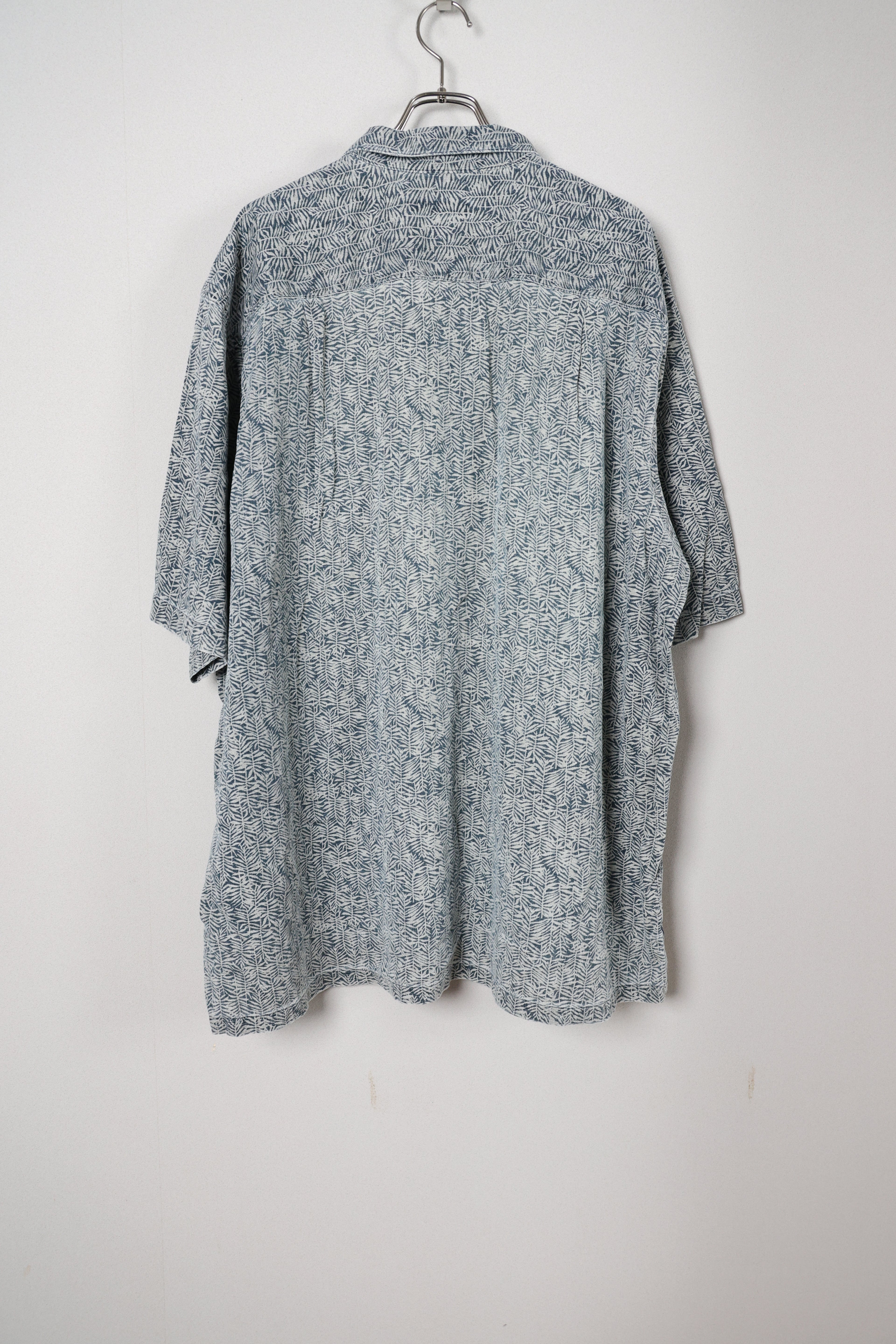 [NAUTICA] Design Patterned Open Collar Shirts [USED]