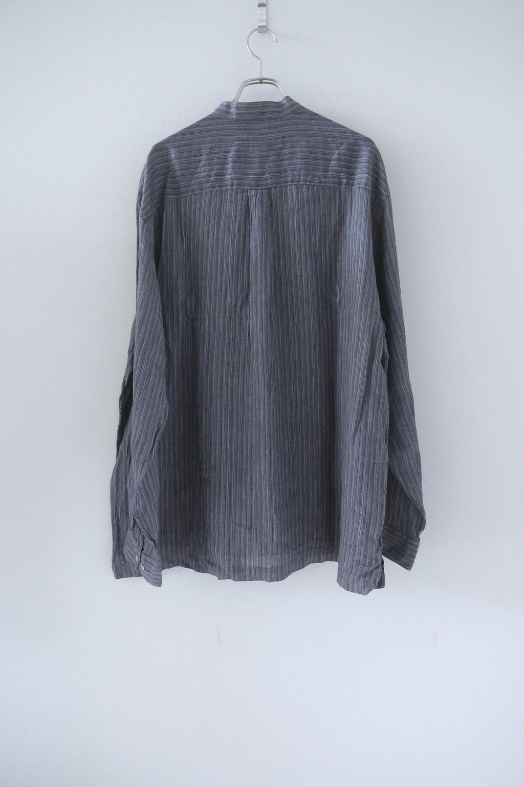 [PERRY ELLUS] Linen Banded Collar Shirts L/S [USED]