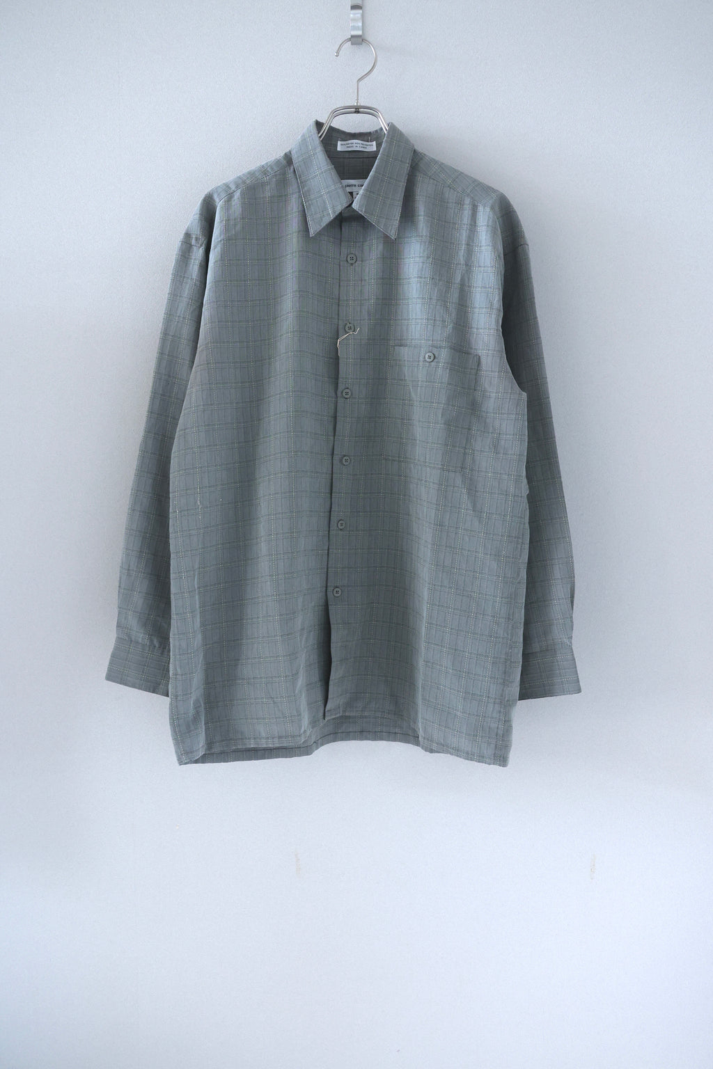 [pierre cardin] Rayon Check Shirts L/S [USED]