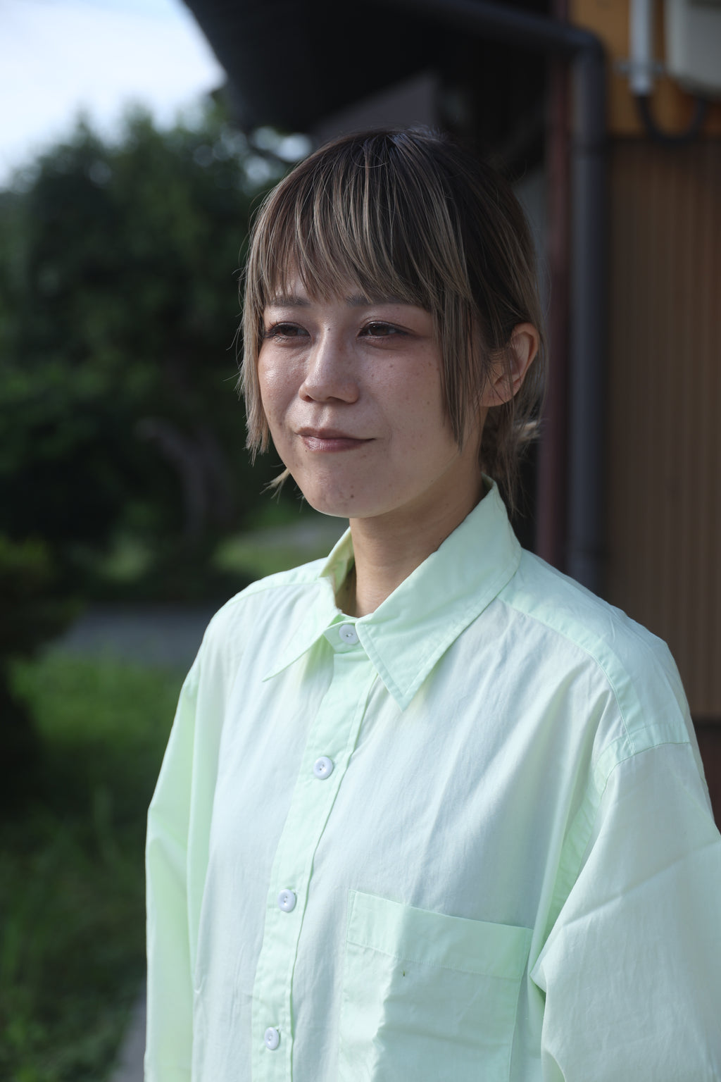 SOWBOW SHIRT -G BROAD [LIME]