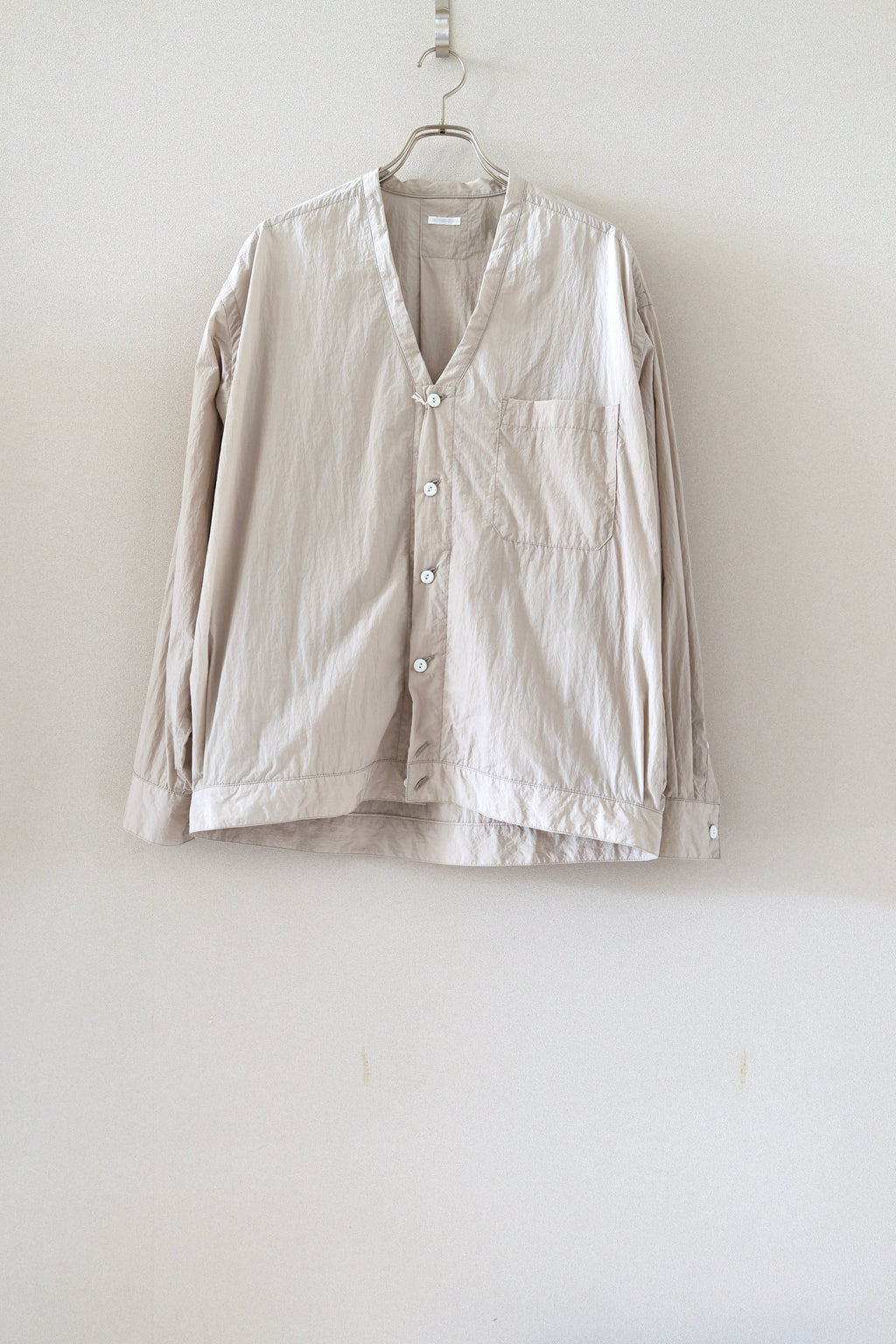 [SOWBOW] SHIRT -F SHRINK NYLON -GRAY-