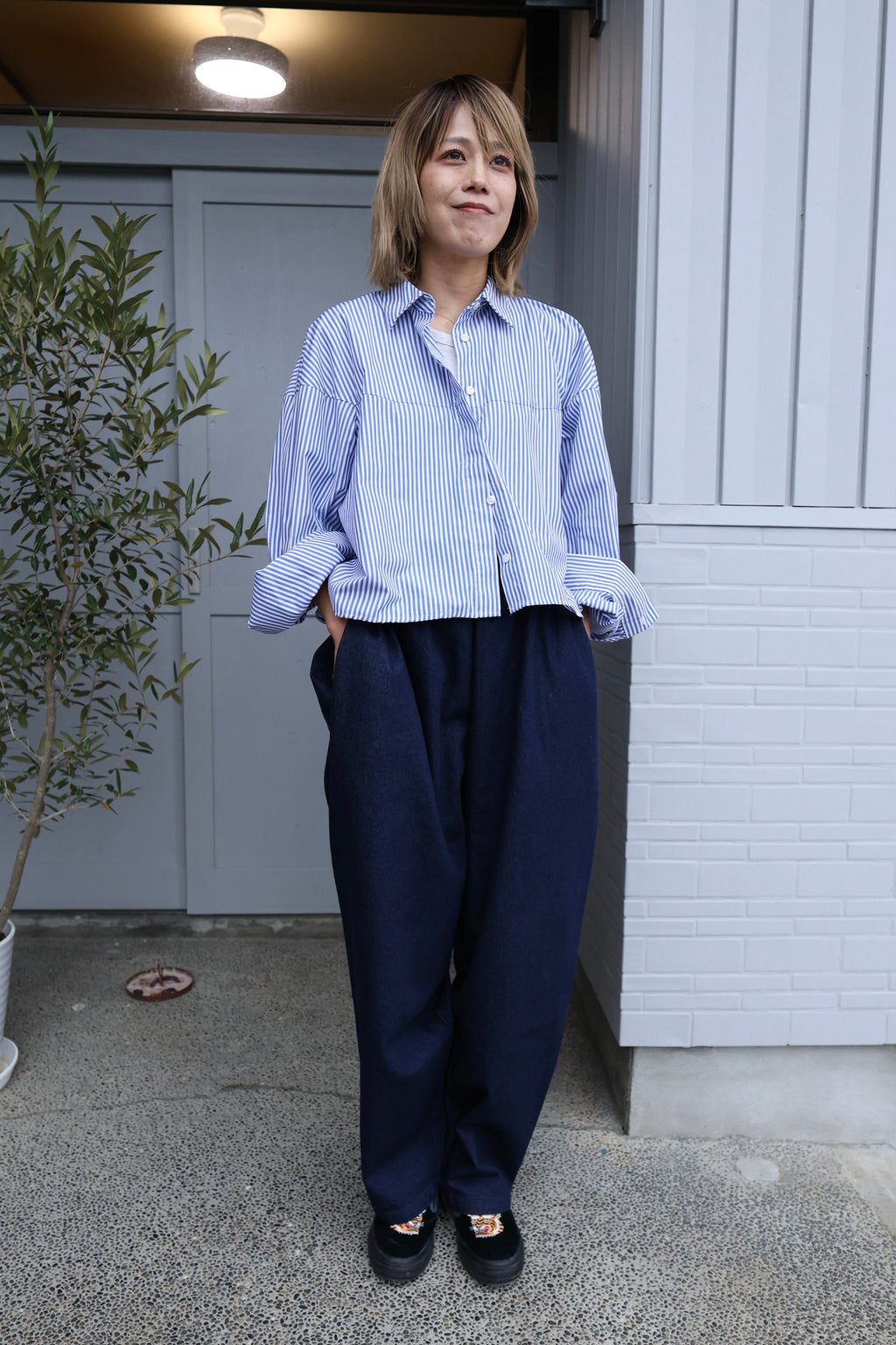 [VOIRY] SUNDAY PANTS-DENIM [D-BLUE]