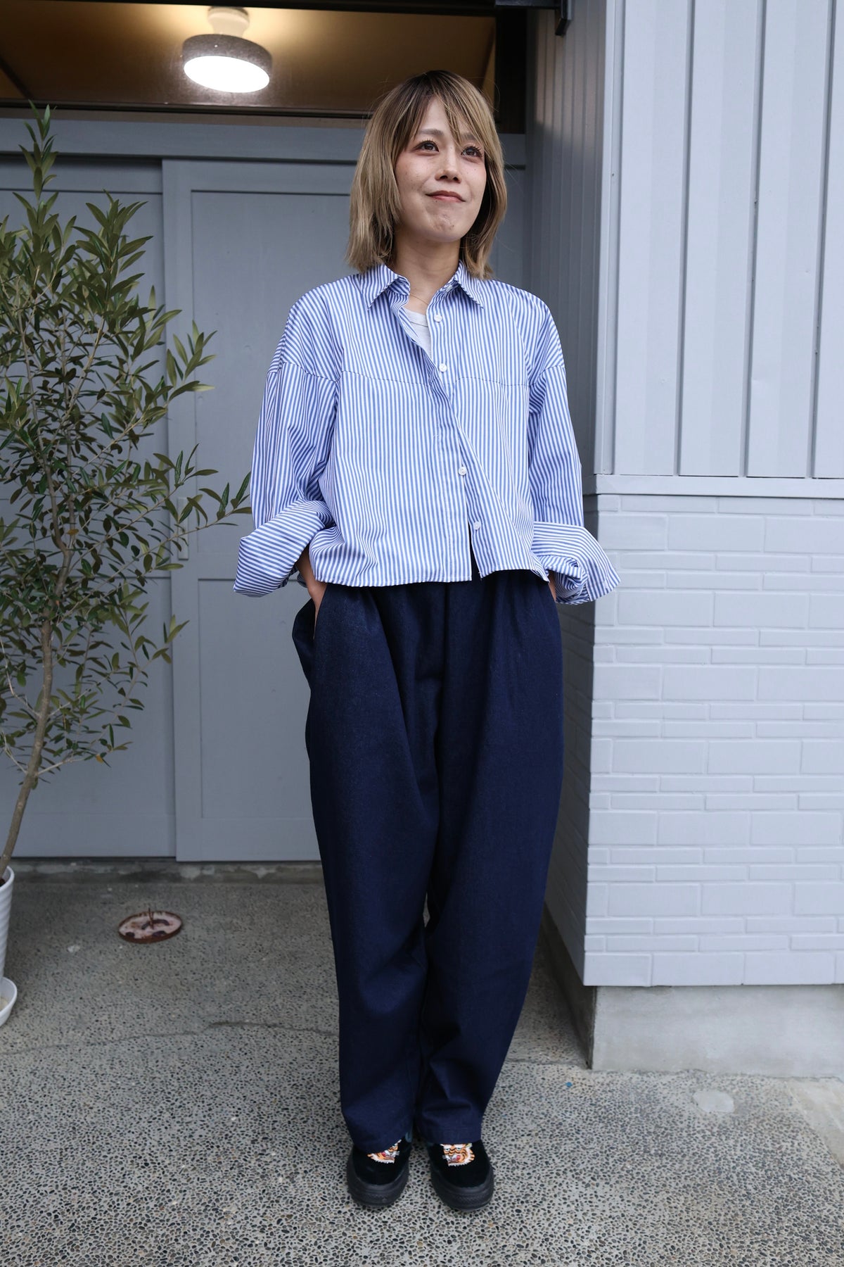 [VOIRY] SUNDAY PANTS-DENIM [D-BLUE]