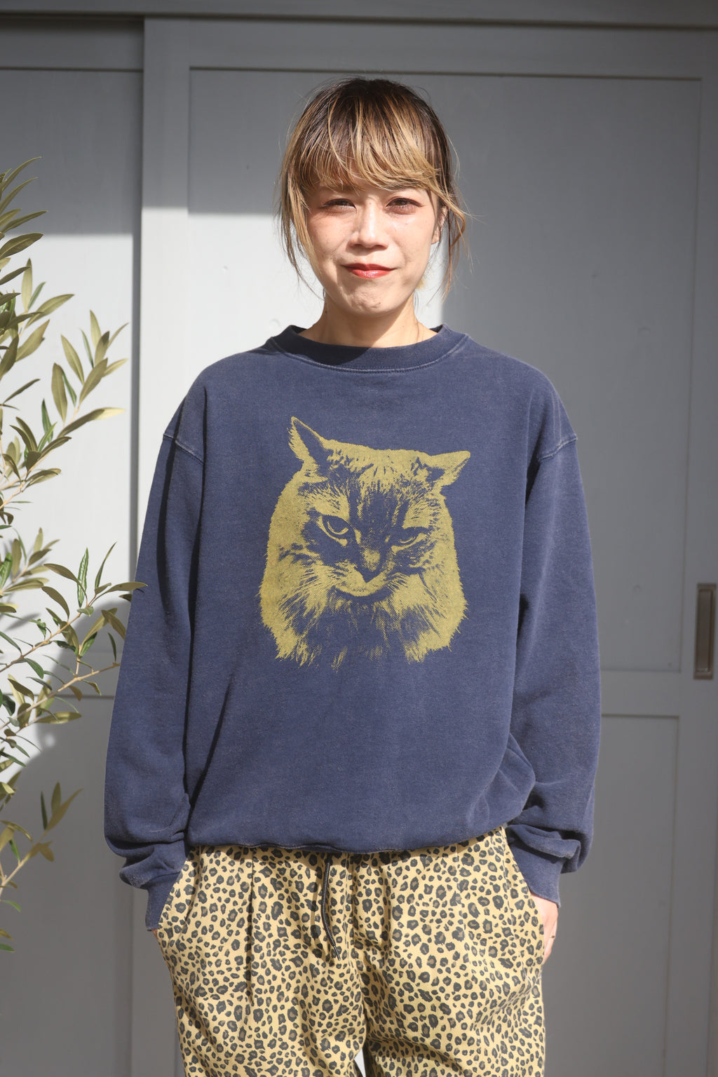 [85-Store] 8.8oz 媚びないスヌースウェット [NAVY/YELLOW]