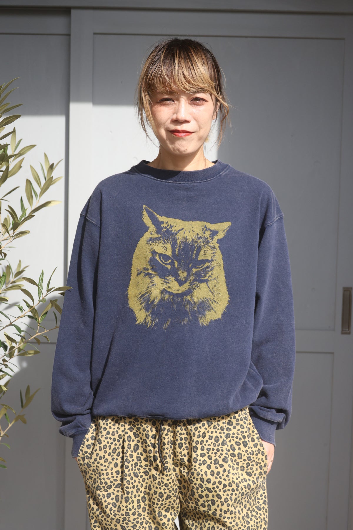 [85-Store] 8.8oz 媚びないスヌースウェット [NAVY/YELLOW]