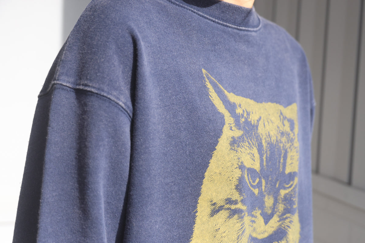 [85-Store] 8.8oz 媚びないスヌースウェット [NAVY/YELLOW]