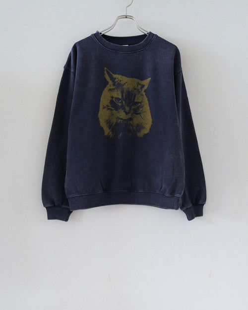 [85-Store] 8.8oz 媚びないスヌースウェット [NAVY/YELLOW]（正面）