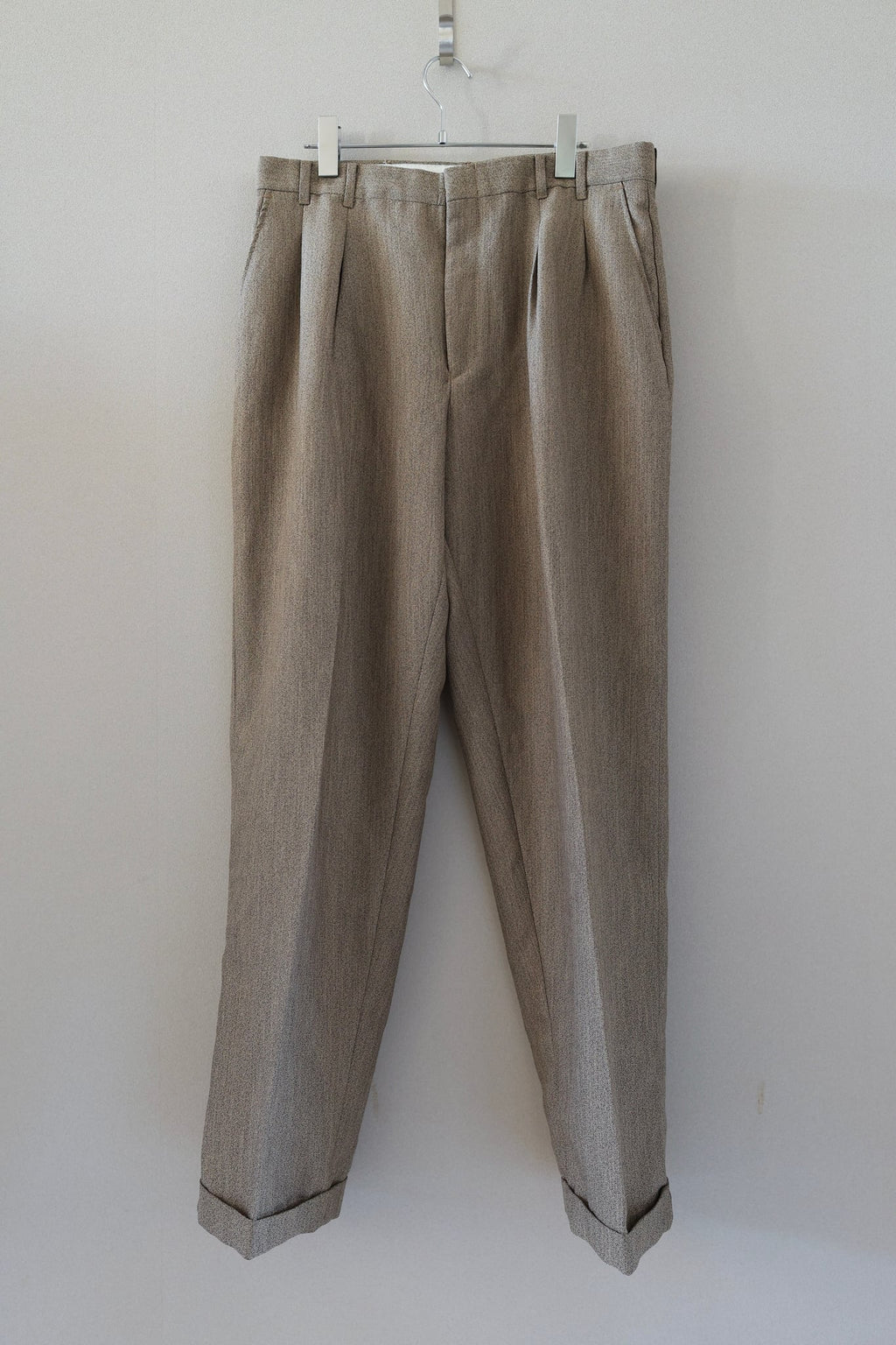 2 Tuck Polyester Slacks [USED]（3枚目）