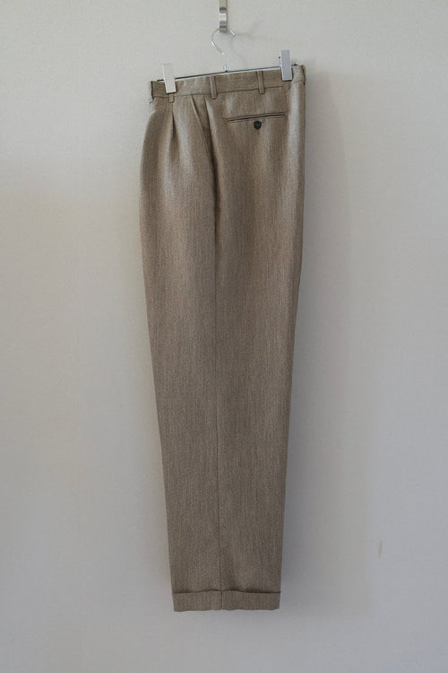 2 Tuck Polyester Slacks [USED]（2枚目）