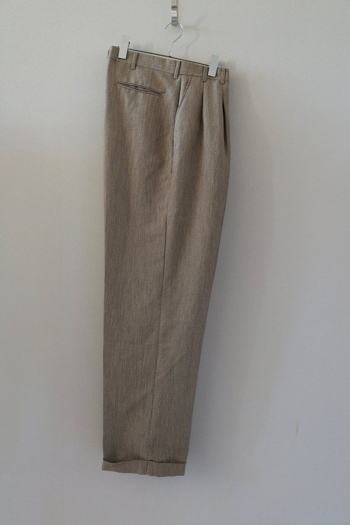 2 Tuck Polyester Slacks [USED]（1枚目）