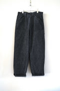 [SOWBOW] DOUBLE KNEE PAINTER PANTS DEAD STOCK 9oz DENIM -BLACK-（1枚目）