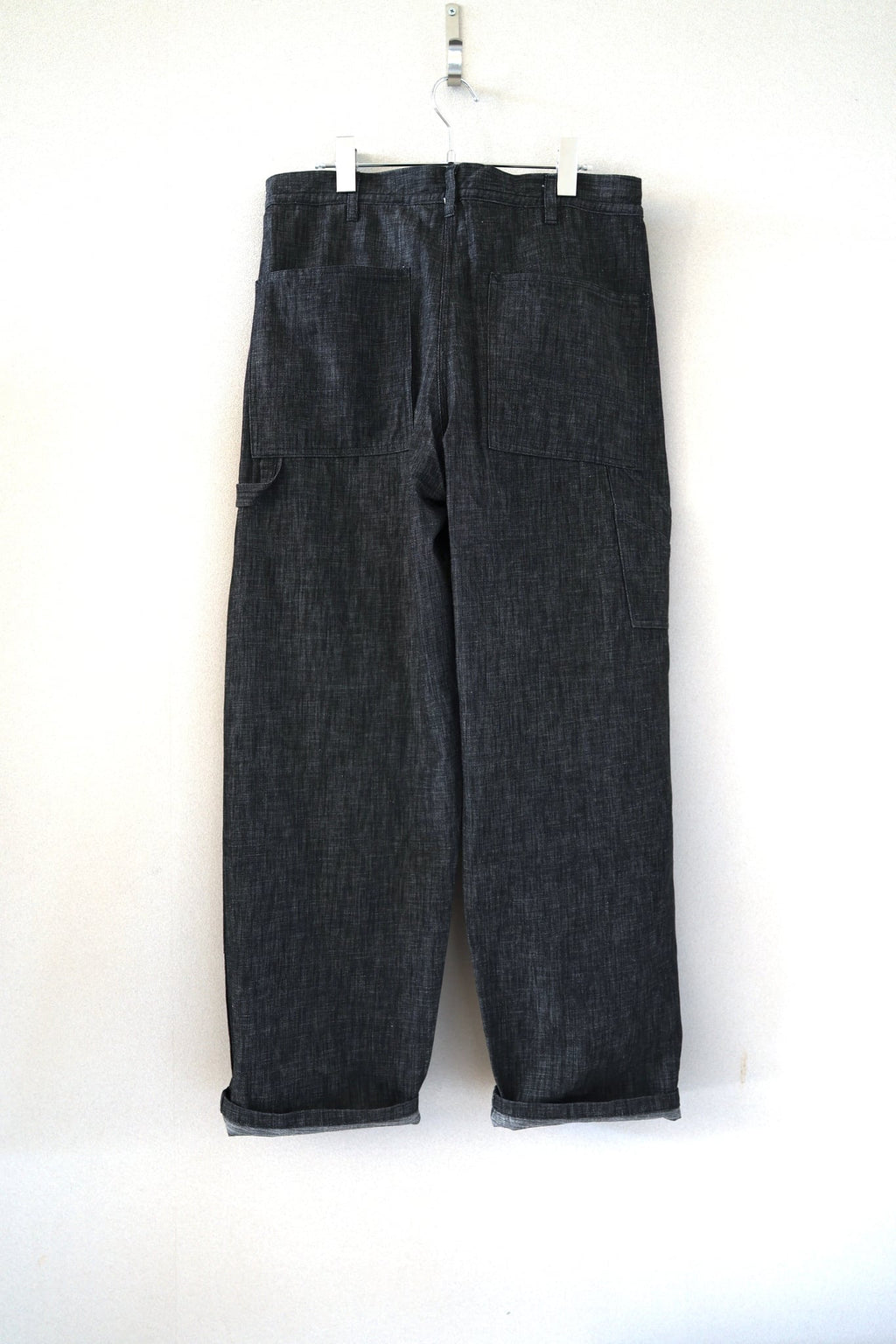 [SOWBOW] DOUBLE KNEE PAINTER PANTS DEAD STOCK 9oz DENIM -BLACK-（2枚目）