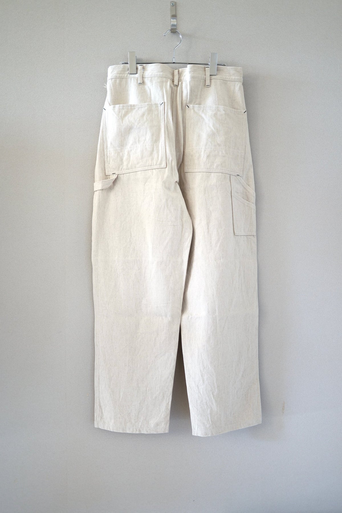 [SOWBOW] DOUBLE KNEE PAINTER PANTS 10oz HEMP DENIM -NATURAL-（2枚目）