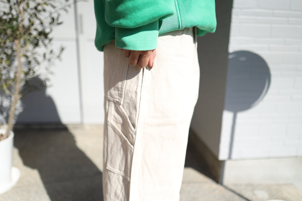 [SOWBOW] DOUBLE KNEE PAINTER PANTS 10oz HEMP DENIM -NATURAL-（8枚目）